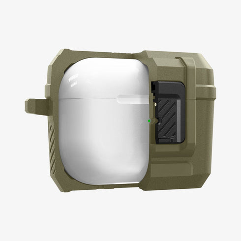 ACS05485 - Apple AirPods Pro 2 Case Lock Fit in matte black showing the front